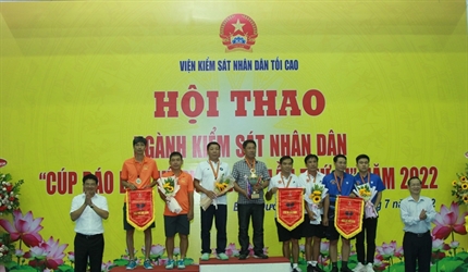 Hội thao ngành Kiểm sát nhân dân "Cúp Báo Bảo vệ pháp luật lần thứ XI"...