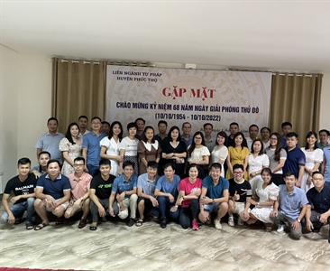 Liên ngành tư pháp huyện Phúc Thọ gặp mặt chào mừng kỷ niệm 68 năm ngày Giải...