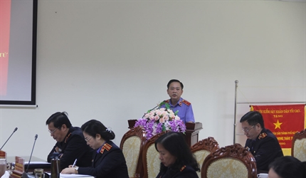 Hội nghị tập huấn triển khai thí điểm phần mềm Sổ thụ lý điện tử hình sự