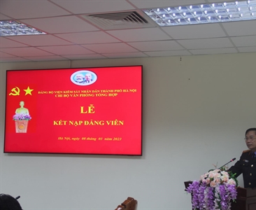 Chi bộ Văn phòng tổng hợp – Đảng bộ Viện KSND thành phố Hà Nội tổ chức lễ...