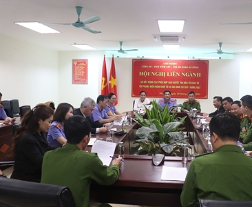Liên ngành tố tụng quận Hà Đông sơ kết công tác phối hợp giải quyết tin báo,...