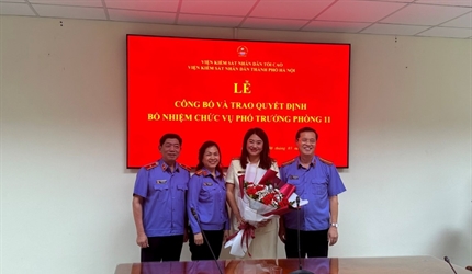 Lễ công bố và trao Quyết định bổ nhiệm chức vụ Phó Trưởng phòng 11 Viện...