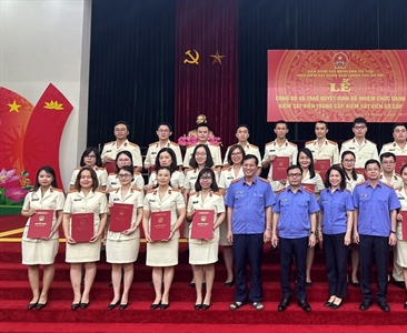 Lễ công bố và trao quyết định bổ nhiệm chức danh Kiểm sát viên trung cấp,...