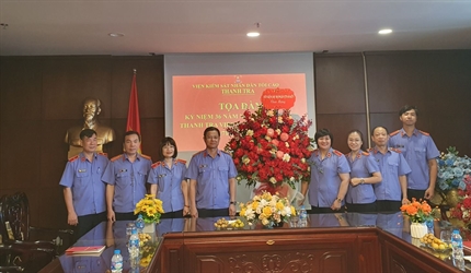 Viện KSND thành phố Hà Nội chúc mừng 36 năm ngày thành lập thanh tra...