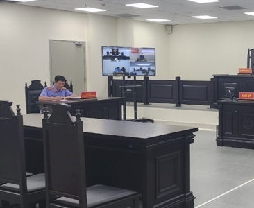 Viện KSND huyện Thạch Thất  phối hợp với Tòa án cùng cấp xét xử trực tuyến...