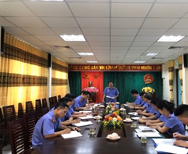 Thực hiện kiểm tra công tác kiểm sát năm 2023 tại Viện KSND huyện Ba Vì