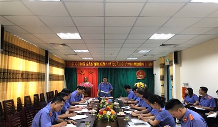 Thực hiện kiểm tra công tác kiểm sát năm 2023 tại Viện KSND huyện Ba Vì