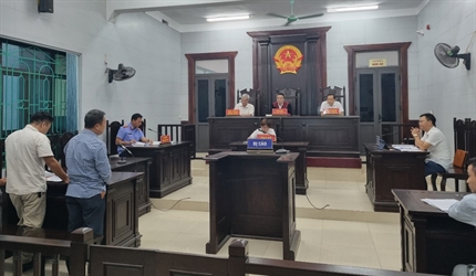 Viện KSND huyện Phú Xuyên phối hợp với Tòa án cùng cấp tổ chức phiên...