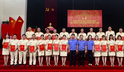 Lễ công bố và trao quyết định bổ nhiệm chức danh Kiểm tra viên của hai...