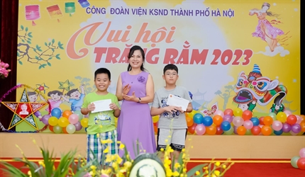 Công đoàn Viện KSND thành phố tổ chức Trung thu 2023 cho thiếu nhi con...