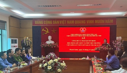 Lễ công bố và trao Quyết định điều động chức vụ Phó Viện trưởng Viện...