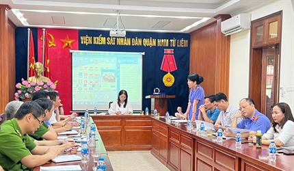 Viện KSND quận Nam Từ Liêm phối hợp tổ chức phiên tòa xét xử trực...