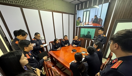 Viện KSND huyện Thanh Trì đưa vào hoạt động Phòng hỏi cung, lấy lời...