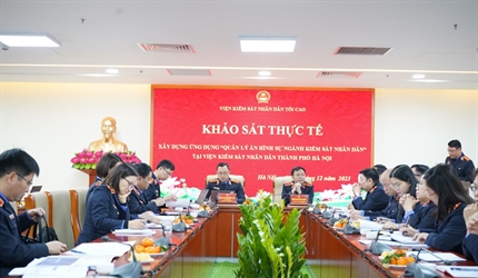 Khảo sát thực tế xây dựng ứng dụng "Quản lý án hình sự ngành Kiểm sát...