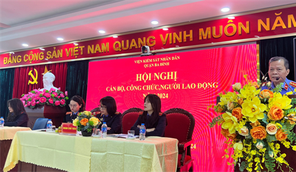 Viện KSND các quận Ba Đình và Long Biên tổ chức Hội nghị cán bộ, công...