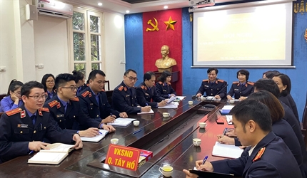 Viện KSND quận Tây Hồ tổ chức Hội nghị cán bộ, công chức, viên chức,...