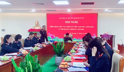 Hội nghị triển khai công tác kiểm sát việc tạm giữ, tạm giam và thi...
