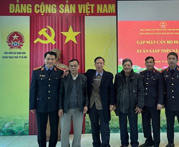 Viện KSND huyện Thạch Thất tổ chức gặp mặt các cán bộ hưu trí nhân dịp Xuân...