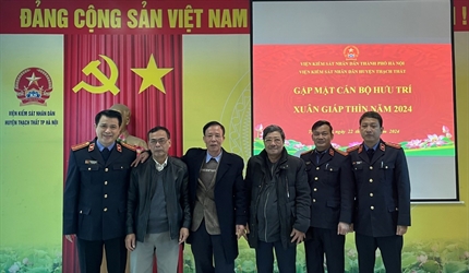 Viện KSND huyện Thạch Thất tổ chức gặp mặt các cán bộ hưu trí nhân dịp...