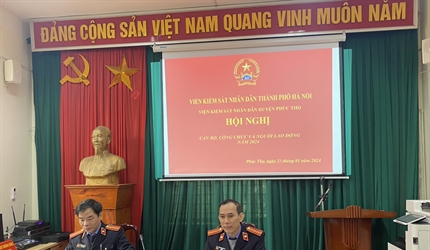 Viện KSND huyện Phúc Thọ tổ chức thành công Hội nghị cán bộ, công chức...