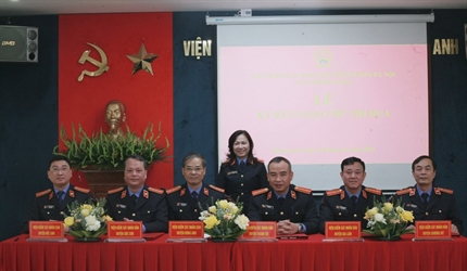 Cụm thi đua số 3 - Viện KSND thành phố Hà Nội tổ chức Lễ ký kết giao...