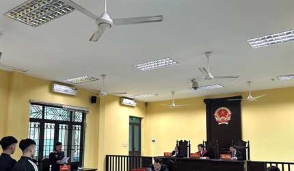 Viện KSND quận Long Biên phối hợp với Tòa án cùng cấp tổ chức phiên tòa...