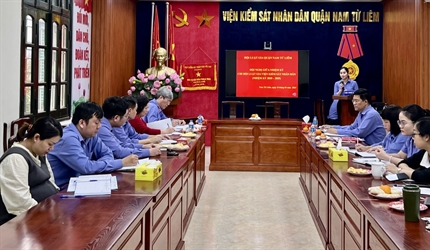 Hội nghị giữa nhiệm kì 2020 - 2025 Chi hội Luật gia của Viện KSND quận...