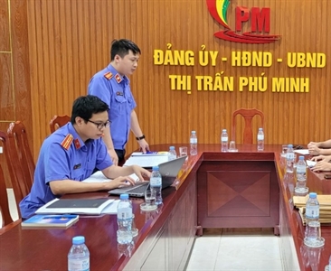 Viện KSND huyện Phú Xuyên trực tiếp kiểm sát công tác thi hành án hình sự...