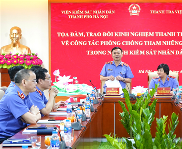 VKSND thành phố Hà Nội và Thanh tra VKSND tối cao tổ chức buổi Tọa đàm trao...