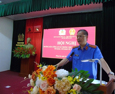 Liên ngành Công an – Viện KSND huyện Đông Anh tổ chức Hội nghị hướng dẫn...