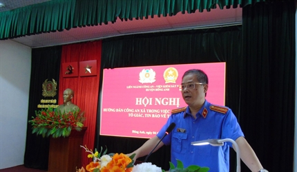 Liên ngành Công an – Viện KSND huyện Đông Anh tổ chức Hội nghị hướng...