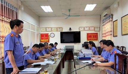 Phòng 11 - Viện KSND thành phố Hà Nội kiểm tra công tác kiểm sát thi...