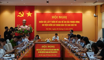 Viện KSND tối cao khảo sát lấy ý kiến về các đề án của Trung ương tại...