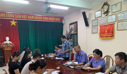 Viện KSND thị xã Sơn Tây tiến hành kiểm sát trực tiếp năm 2024 và phúc...