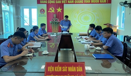 Viện KSND huyện Thạch Thất tổ chức Hội nghị sơ kết công tác 06 tháng...