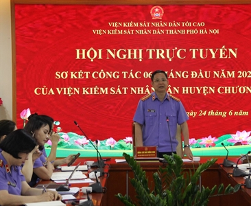 Viện KSND thành phố Hà Nội tham dự Hội nghị sơ kết của Viện KSND huyện...