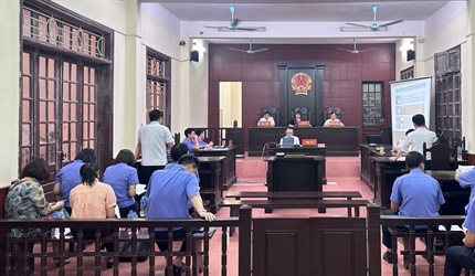 Viện KSND huyện Sóc Sơn phối hợp với Tòa án nhân dân cùng cấp tổ chức...