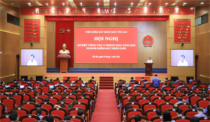 Hội nghị sơ kết công tác 6 tháng đầu năm 2024 ngành Kiểm sát nhân dân