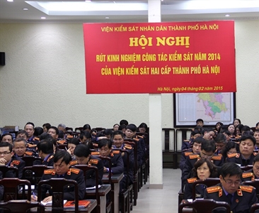 Hội nghị trực tuyến rút kinh nghiệm công tác Kiểm sát năm 2014