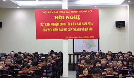 Hội nghị trực tuyến rút kinh nghiệm công tác Kiểm sát năm 2014