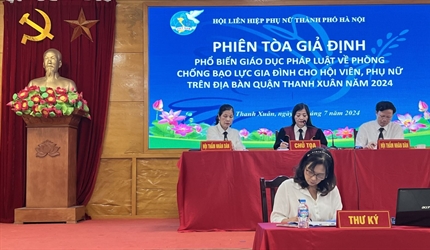 Viện KSND quận Thanh Xuân phối hợp tổ chức phiên toà giả định phòng...