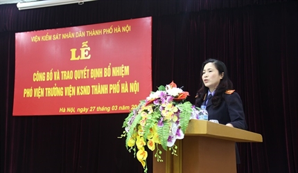 Lễ công bố và trao Quyết định bổ nhiệm Phó Viện trưởng Viện kiểm sát...