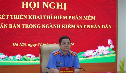 Viện KSND thành phố Hà Nội tham dự Hội nghị sơ kết triển khai thí điểm...