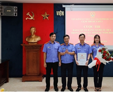 Cụm thi đua số 03 - Viện KSND thành phố Hà Nội tổ chức cuộc thi “Báo cáo án...