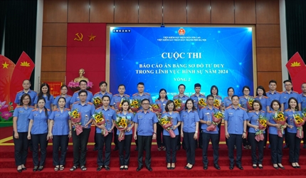 VKSND thành phố Hà Nội tổ chức cuộc thi "Báo cáo án bằng sơ đồ tư duy"...