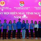 Đoàn viên Đoàn thanh niên Viện KSND thành phố Hà Nội tích cực tham gia Ngày hội Hiến máu tình nguyện năm 2024