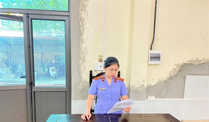 Viện KSND huyện Thanh Oai phối hợp với Tòa án cùng cấp tổ chức phiên...