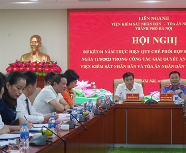Hội nghị sơ kết 01 năm thực hiện Quy chế phối hợp số 01/QCPH/VKS-TA ngày...