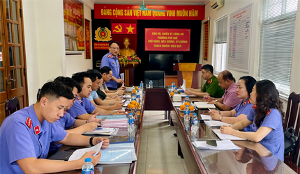 Liên ngành Công an – VKSND quận Hai Bà Trưng tiến hành kiểm tra công...