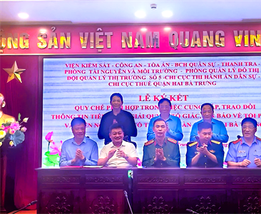 Viện KSND quận Hai Bà Trưng tham gia ký kết Quy chế phối hợp liên ngành...